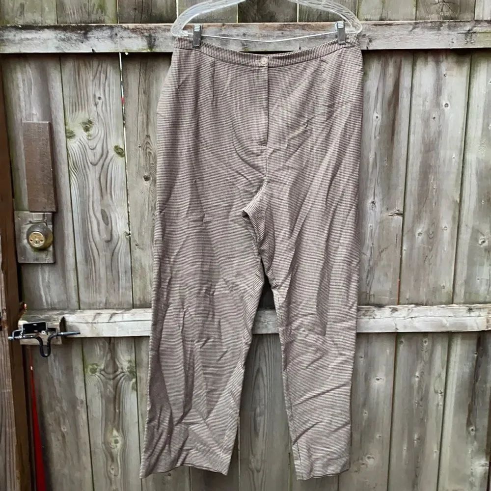 JM collection Brown Pattern Pants sz. 16